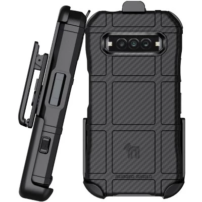 Комбинация для телефона Kyocera DuraForce Pro 3 - Чехол Special Ops и кобура с зажимом для ремня из углеродного волокна