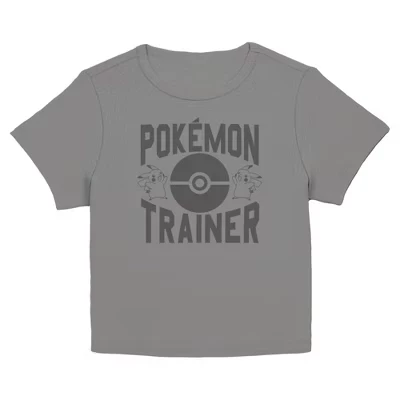 Женская футболка Pokemon Poke Ball Trainer, угольная