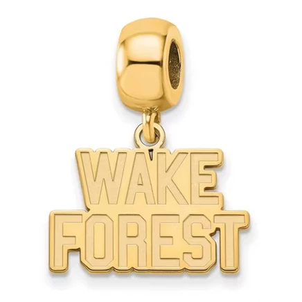 Шарм Black Bow Jewelry Co. серебро с позолотой 14k, логотип Wake Forest