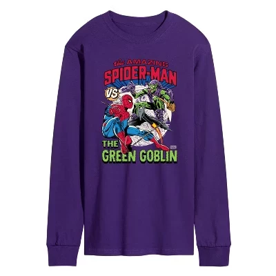 Men's -  - Goblin Long Sleeve Graphic T-Shirt purple