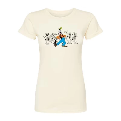 Женская приталенная футболка Disney Goofy Chest, натуральная