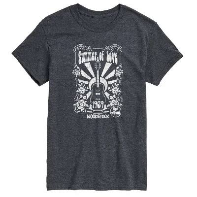 Мужская футболка с коротким рукавом Summer Of Love с графическим рисунком heather charcoal