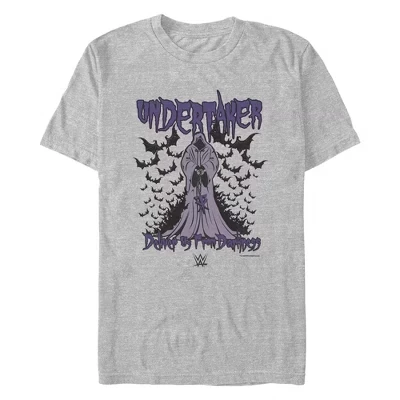 Мужская футболка WWE Undertaker Deliver Us, серый меланж