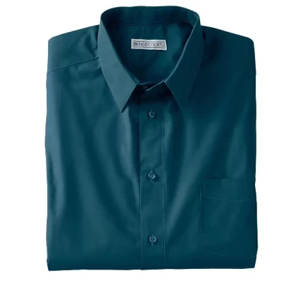 Tall Wrinkle-Free Long-Sleeve Dress Shirt Big 22 / 33-34 / midnight teal