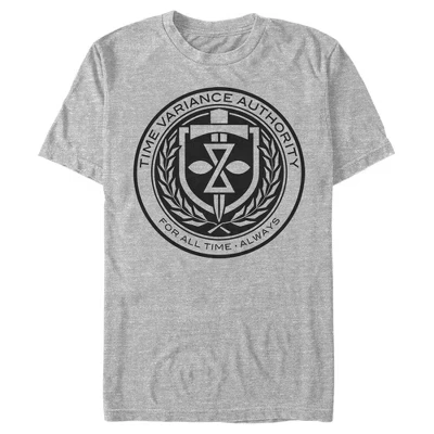 Мужская футболка Loki Time Variance Authority с логотипом athletic heather