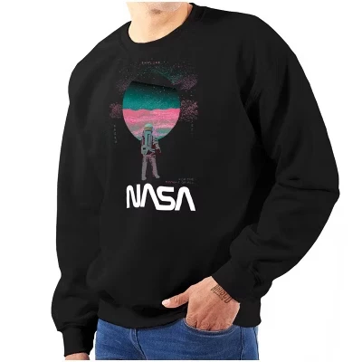 Толстовка NASA Space Force Planet Mars Mission для мужчин или женщин с лицензией черного цвета