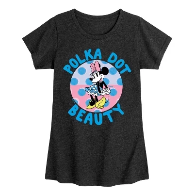Футболка для девочек Disney Polka Dot Beauty, черная