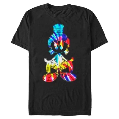 Мужская футболка Marvin the Martian Pose, черная