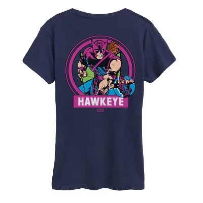 Женская футболка с коротким рукавом с логотипом Hawkeye Circle, синяя