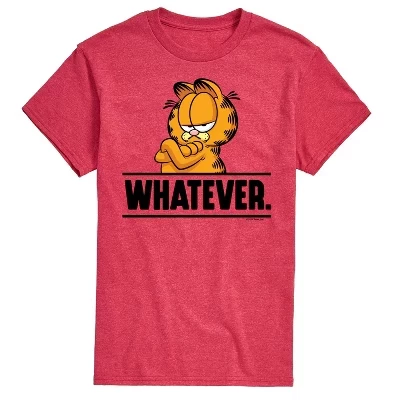 Мужская футболка Whatever с коротким рукавом и графическим рисунком heather red