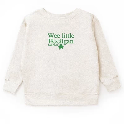 Молодежная толстовка с вышивкой SmileyWorld Wee Little Hooligan - Молодежный свитшот с рисунком natural