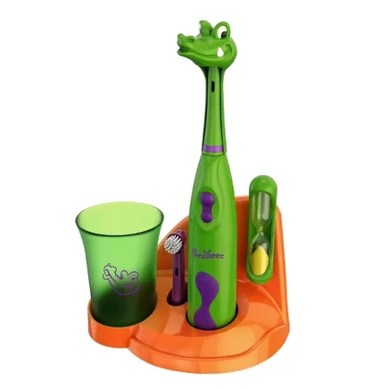 Набор электрических зубных щеток Snappy the Croc Kids PEKTCROC с таймером для чистки зубов