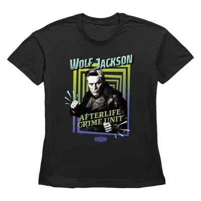 Женская футболка Wolf Jackson Afterlife Crime Unit черного цвета
