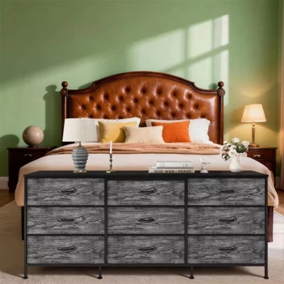 ТВ-тумба Truair 9 тканевых ящиков, 160 см, deco
