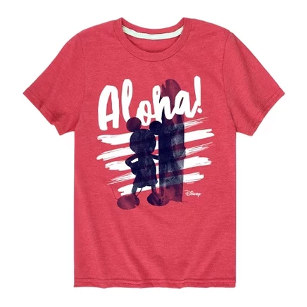 Футболка для мальчиков Disney Aloha, красная
