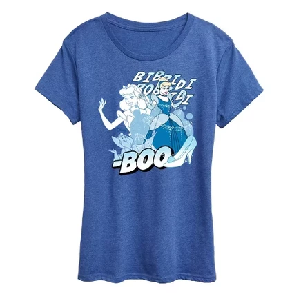 Women's -  - Cinderella Pop Short Sleeve Graphic T-Shirt heather royal blue