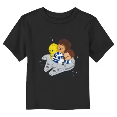 Футболка для мальчиков Star Wars «Сокол тысячелетия», черная