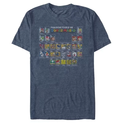Мужская футболка Nintendo Super Mario, синяя