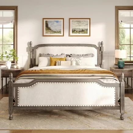 Кровать Christopher Knight Home, платформа, серая