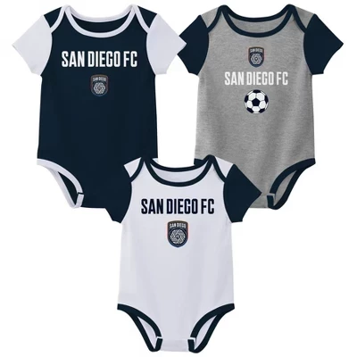 Мальчиковое боди MLS San Diego FC, 3 шт.