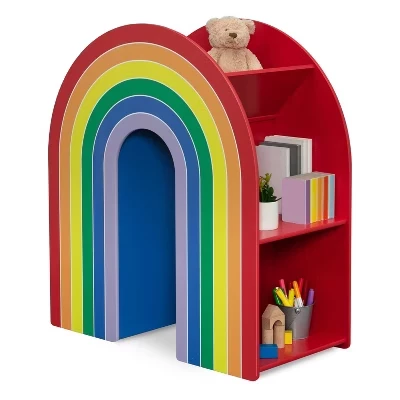 Детский сказочный радужный книжный шкаф rainbow