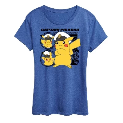 Женская футболка Pokemon New Horizons, синяя