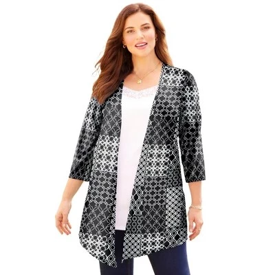 Женский кардиган Catherines Harmony Herringbone, черный