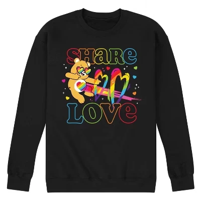 Мужской свитшот Care Bears Share Love, черный