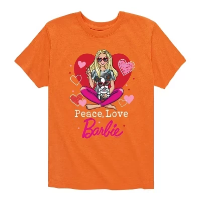 Футболка для мальчиков Barbie «Мир и любовь», оранжевая