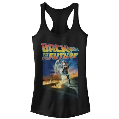 Женская майка-борцовка Back to the Future Marty McFly, черная