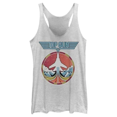 Женская майка Top Gun «Истребитель», белая