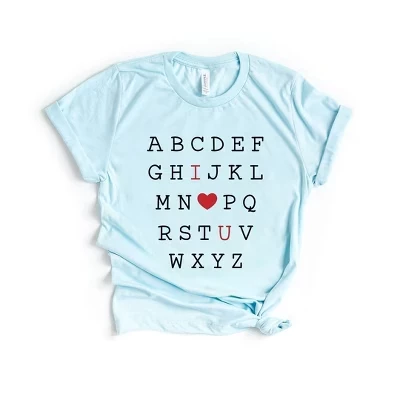Женская футболка Simply Sage Market «I Love You», синяя