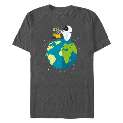 Мужская футболка Wall-E Earth Day Eco Robots с изображением древесного вереска