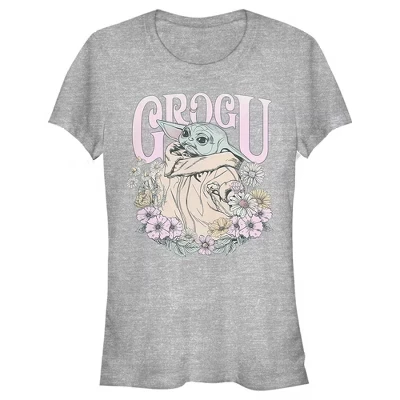 Женская футболка Star Wars Мандалорец Grogu, меланжевая