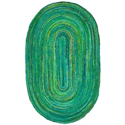 Ковёр Safavieh Braided BRD452 ручной работы, зелёный