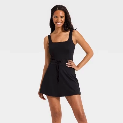 Женское повседневное мягкое платье Active Dress - ™ черного цвета