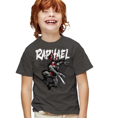 Молодежная футболка Raphael с изображением древесного угля