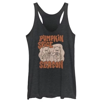 Женская спортивная майка Pumpkin Spice Season Racerback черного цвета