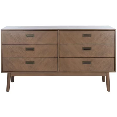 Комод Safavieh Donald SFV2110, 6 ящиков, пшеничный