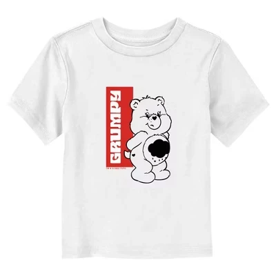 Футболка с надписью Grumpy Bear белая