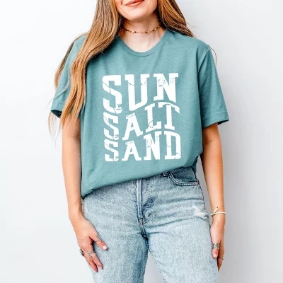 Sun Salt Sand Wavy - женская футболка с коротким рукавом ocean