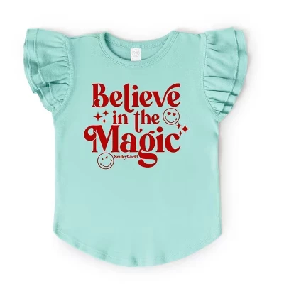 Футболка с изображением морской пены SmileyWorld Believe in Magic Sparkle - с развевающимися рукавами