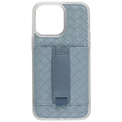 Чехлы Чехол для телефона iPhone 14 Pro Max с бумажником и ремешком для пальцев skyline weave