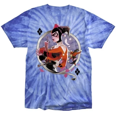 Мужская футболка Harley Q Tie Dye королевского монохромного цвета