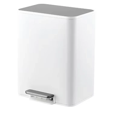 Мусорное ведро COZONY 2,8 л с педалью, белое