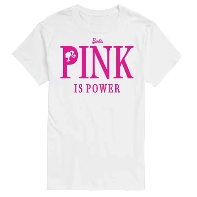 Мужская футболка с коротким рукавом Pink is Power с графическим рисунком белого цвета