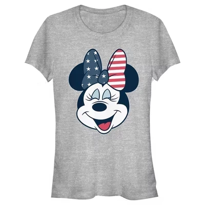 Женская футболка Mickey «Бант Минни», серая меланжевая