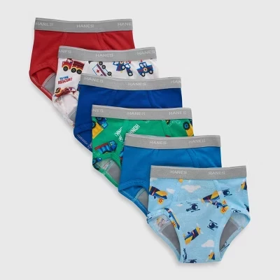 Трусы-тренеры для мальчиков Hanes, 6 шт., ассорти