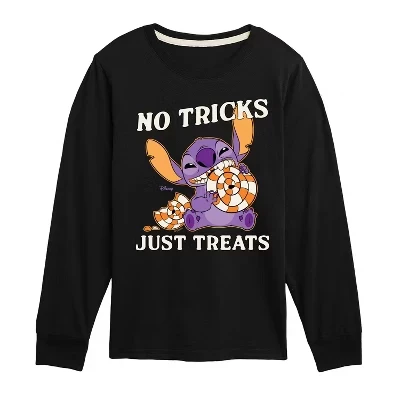 Футболка с длинным рукавом и графическим рисунком Just Treats Stitch черного цвета