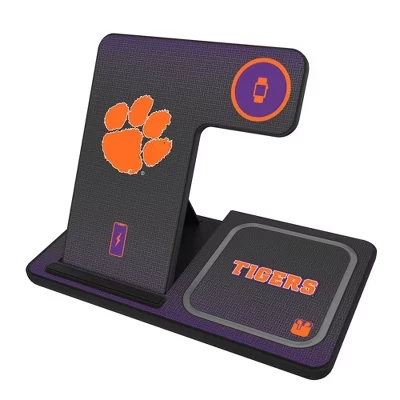 NCAA ACC Universities предлагает 15-ваттную зарядную станцию 3 в 1 clemson tigers